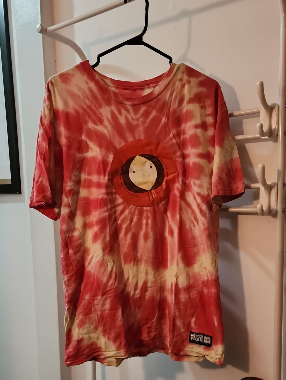 HUF Red and Cream South Park Kenny Tee